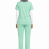 Pyjama Médical Col V Stretch Pour Femme