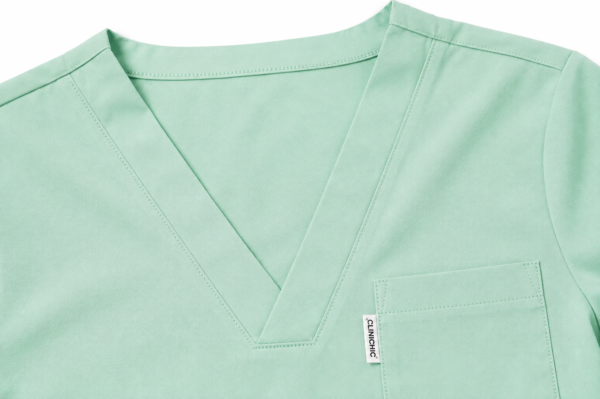 Pyjama Médical Col V Stretch Pour Femme
