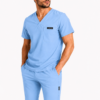 Pyjama Médical Homme Col V Stretch